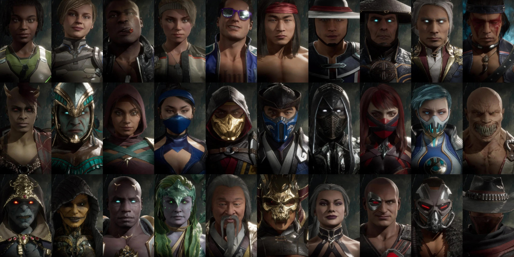 mortal kombat choose your fighter screen